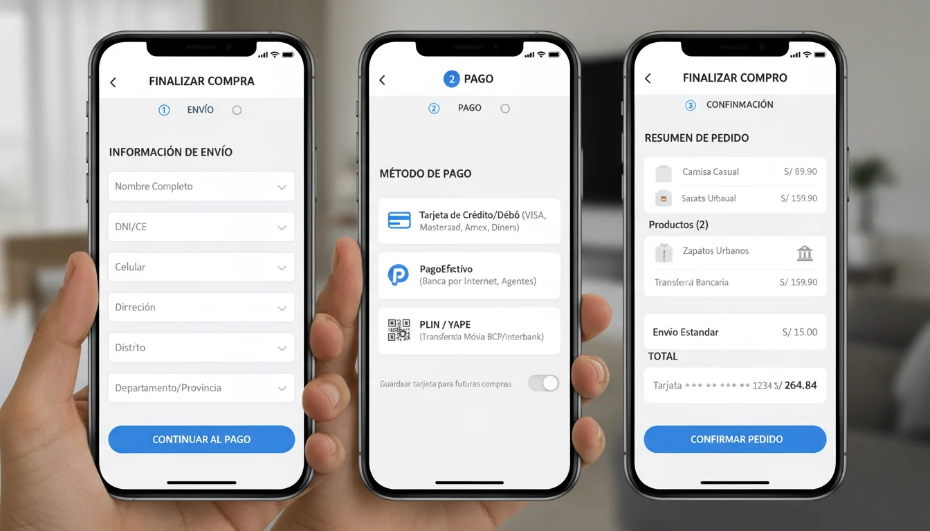 Proceso de compra optimizado para ecommerce en Perú