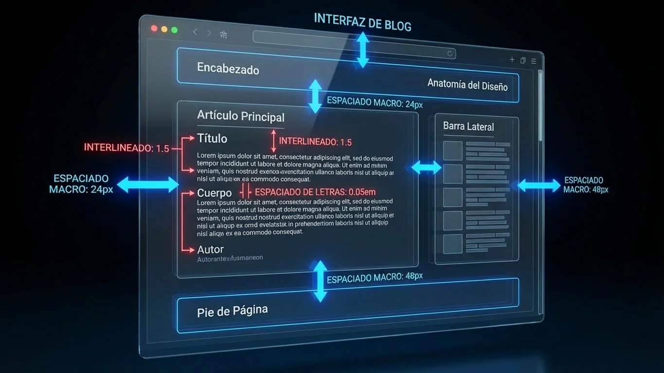 Diseño web, Micro y Macro Whitespace