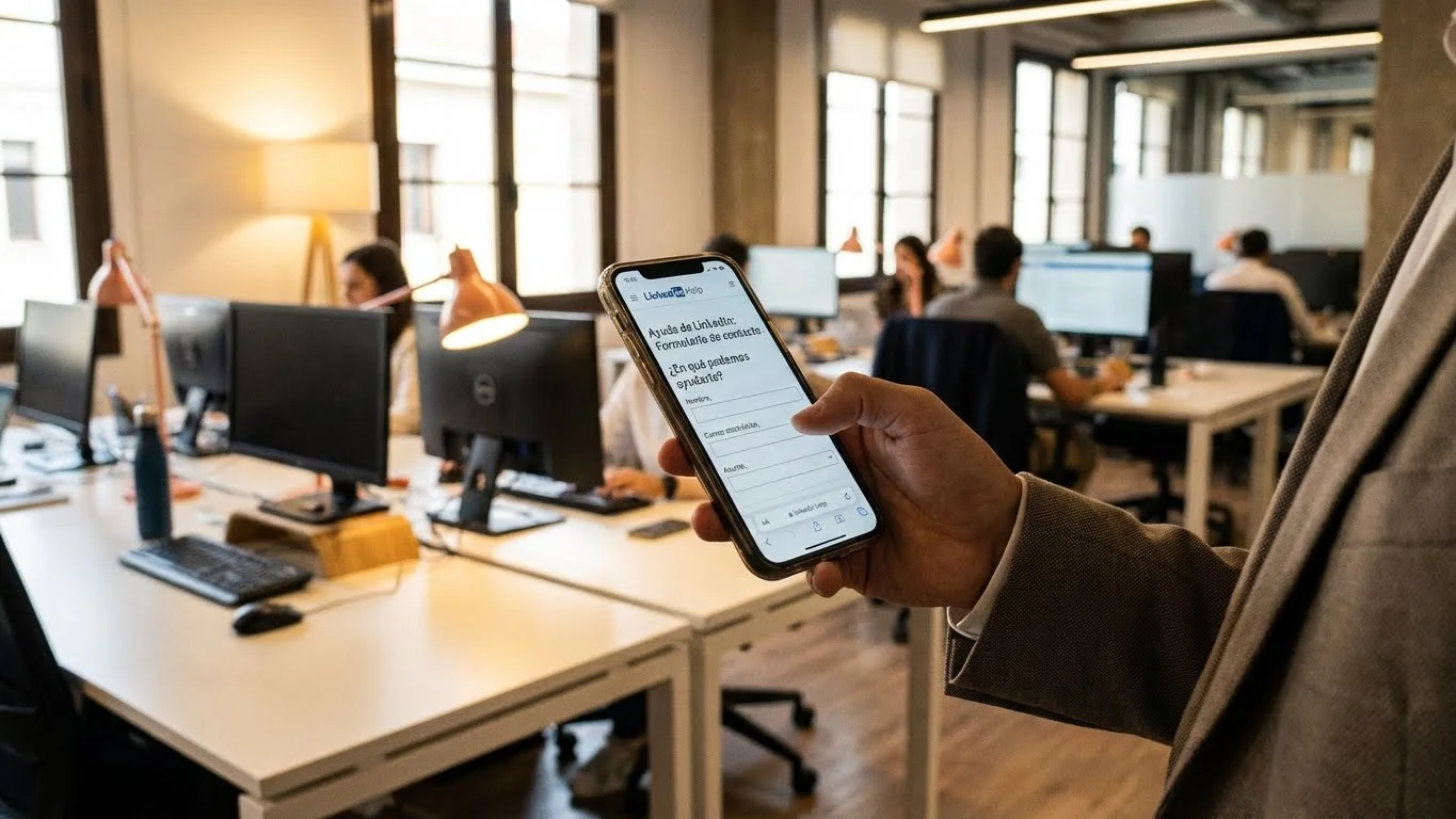 Soporte técnico para la recuperación de LinkedIn Empresa